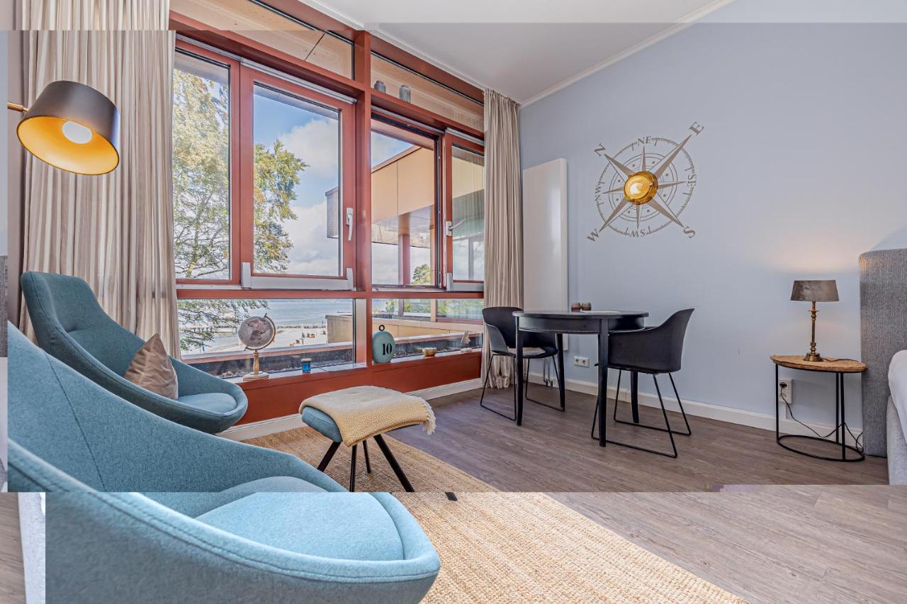 Fewo1846 Intermar - Marina Del Rey - Elegantes Studioapartment Mit Meerblick Und Eigenem Strandkorb Glücksburg Exterior foto